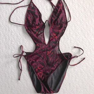 Victoria’s Secret Tan Through One Piece Bikini